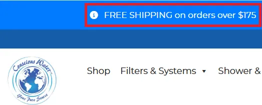 Consciouswater Free Shipping Offer